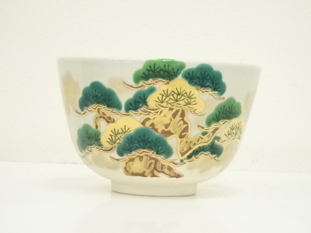 道具 ] - 道具 京焼 洛南窯 和泉寛斎造 色絵松茶碗（共箱